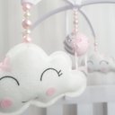 Ver imagem 2 de Mobile para Berço Musical Giratório Chuva de Amor Balão Rosa