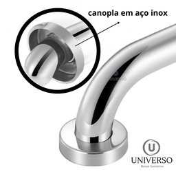 Barra / Alça de Apoio 50 Cm Inox Idoso ou Deficiente - 8