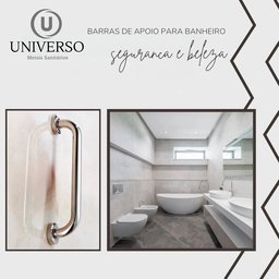 Barra / Alça de Apoio 50 Cm Inox Idoso ou Deficiente - 13