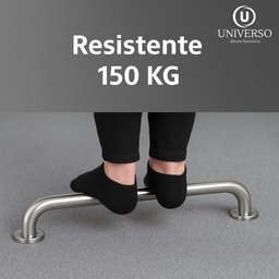 Barra / Alça de Apoio 50 Cm Inox Idoso ou Deficiente - 12