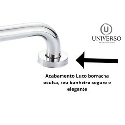 Barra / Alça de Apoio 50 Cm Inox Idoso ou Deficiente - 6