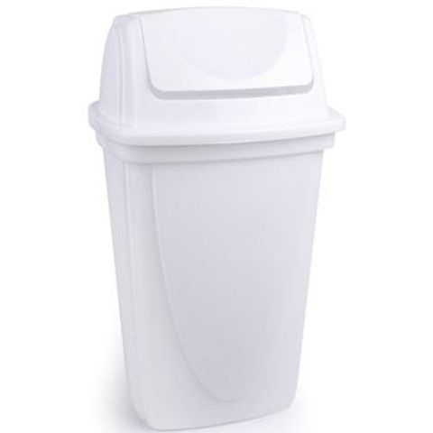 Lixeira basculante 7,2 litros branca Plasutil ref.4744