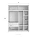 Ver imagem 3 de Guarda-roupa com Espelho 4 Portas Órion