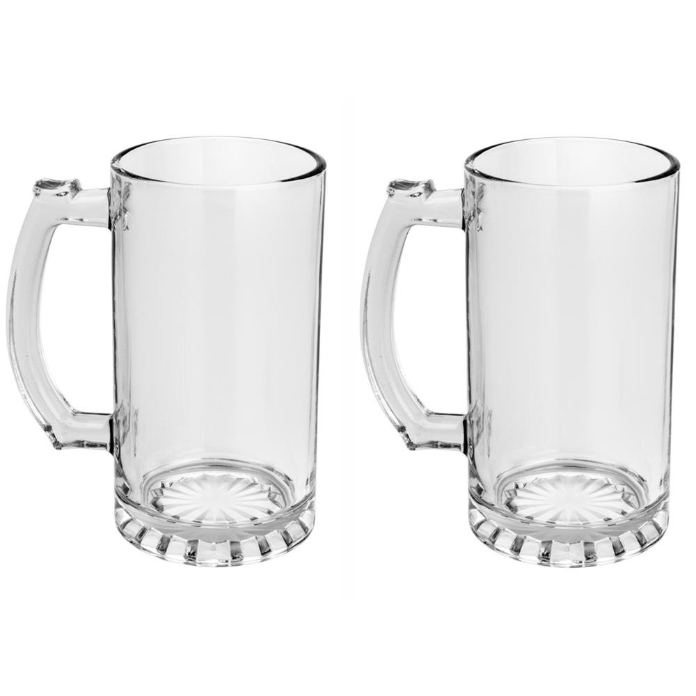 Kit 2 Caneca 450ml Chopp e Cerveja de Vidro Germany - Lyor - 1