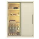 Ver imagem 2 de Guarda-Roupa Solteiro 2 Portas com 1 Porta Reflectante com LED 100% MDF Royale