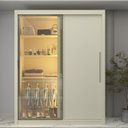 Ver imagem 7 de Guarda-Roupa Solteiro 2 Portas com 1 Porta Reflectante com LED 100% MDF Royale