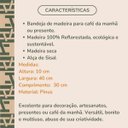 Ver imagem 3 de Bandeja Cesta de Madeira Quadrada com Alça de Sisal