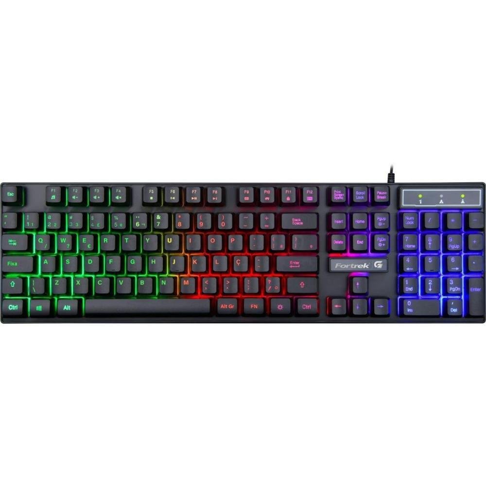 Teclado Gamer RGB Iluminado Rainbow Blackfire New Fortrek - 3