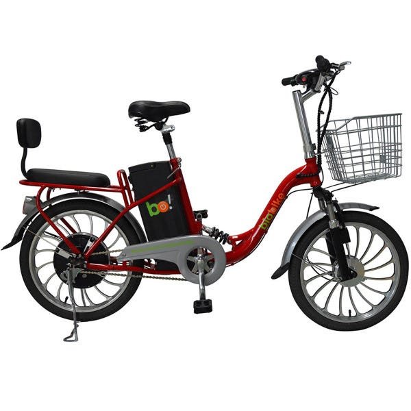 Bicicleta Elétrica Biobike Urbana Aro 20":Vermelho