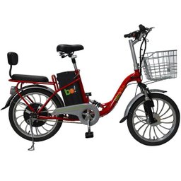 Bicicleta Elétrica Biobike Urbana Aro 20":Vermelho - 1