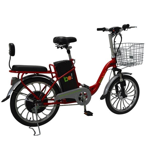 Bicicleta Elétrica Biobike Urbana Aro 20":Vermelho - 3