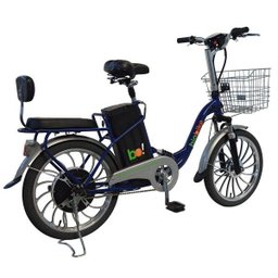 Bicicleta Elétrica Biobike Urbana Aro 20":azul Marinho - 3