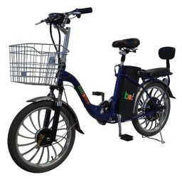 Bicicleta Elétrica Biobike Urbana Aro 20":azul Marinho - 4