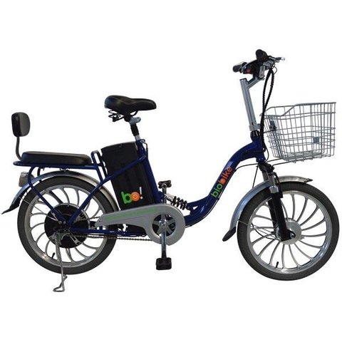 Bicicleta Elétrica Biobike Urbana Aro 20":azul Marinho