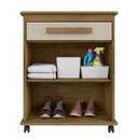 Ver imagem 2 de Buffet Balcão Pequeno Multiuso 75cm 2 Portas Chile RV Móveis Cinamomo/Off White