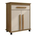 Ver imagem 1 de Buffet Balcão Pequeno Multiuso 75cm 2 Portas Chile RV Móveis Cinamomo/Off White