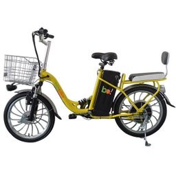 Bicicleta Elétrica Biobike Urbana Aro 20":amarelo - 2