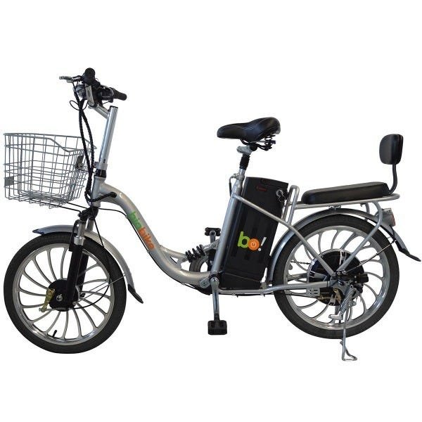 Bicicleta Elétrica Biobike Urbana Aro 20":Prata - 2