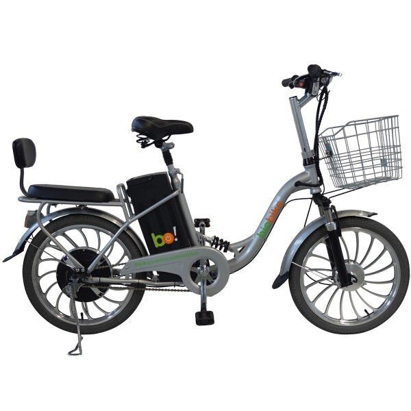 Bicicleta Elétrica Biobike Urbana Aro 20":Prata