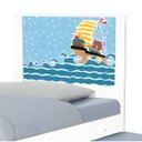 Ver imagem 5 de Bicama Solteiro Tema Ursinho Pirata Adesivada Cama Auxiliar Mdf/mdp