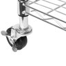Estante Alta em Aço Inox com Rodas e 6 Prateleiras Ajuste de Altura para Organização da Cozinha - 5