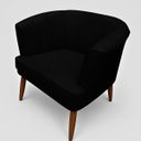 Ver imagem 6 de Poltrona Decorativa para Recepção Pés de Madeira Natural Tecido Veludo Premium Suporta 120kg