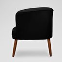Ver imagem 7 de Poltrona Decorativa para Recepção Pés de Madeira Natural Tecido Veludo Premium Suporta 120kg