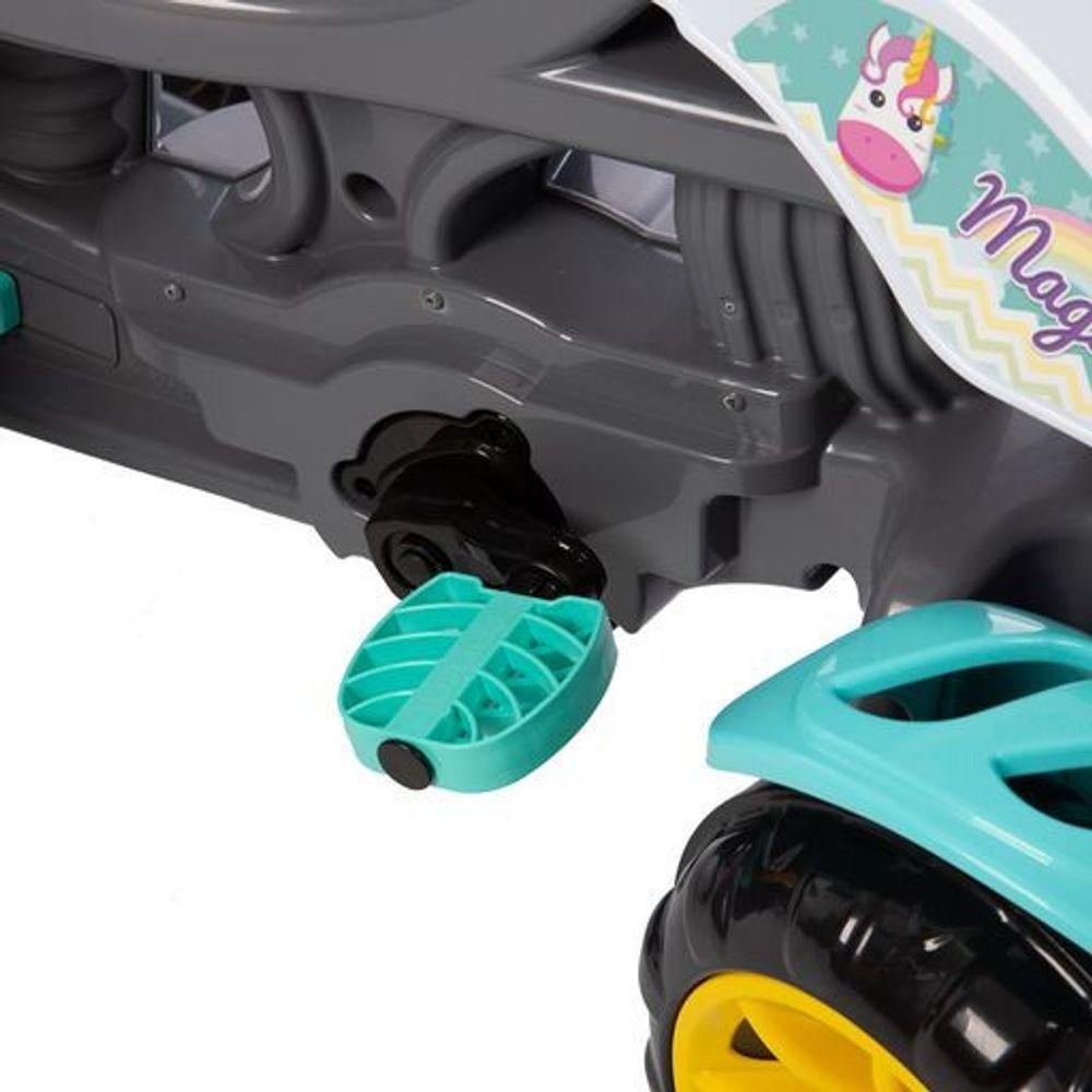 Carrinho de Passeio Infantil Quadriciclo Haste Pedal Menina - 5