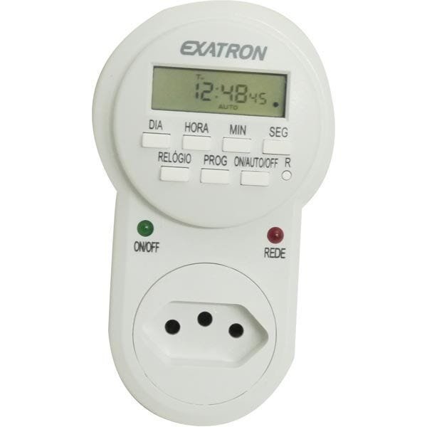 Timer Digital Automatico Bivolt Exatron MadeiraMadeira