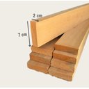 Ver imagem 4 de Kit 10 Pçs Ripa Eucalipto 7x2x100cm Aparelhada