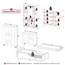 Ver imagem 4 de Quarto Infantil Completo com Minicama Montessoriana e Colchão Incluso Ternura Multimóveis MP4899