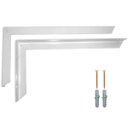 Ver imagem 5 de Kit 4 Suporte Mão Francesa Reforçada 60cm Branca
