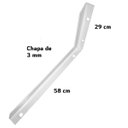 Ver imagem 6 de Kit 4 Suporte Mão Francesa Reforçada 60cm Branca