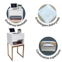 Ver imagem 5 de Mesa de Cabeceira Industrial Eco 30 Base Dourada - Enviamos Montado
