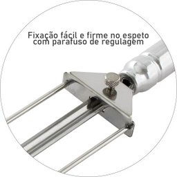 Garfo Para Costela Garra para Espeto 39cm com Trava - 5
