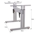 Ver imagem 3 de Mesa de Escritório Regulagem Altura Home Office sem Tampo