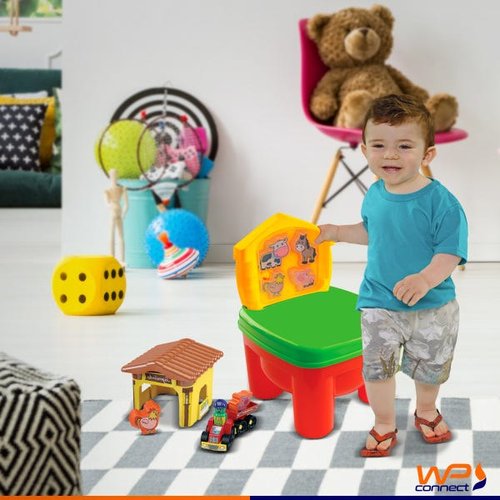 Cadeirinha de Brinquedo Infantil com Blocos de Montar - Wp Connect