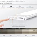 Ver imagem 4 de Luminaria Led 3 Tons Sensor de Presença Movimento 3 Modos Usb Bateria Recarregavel Armario Closet Qu