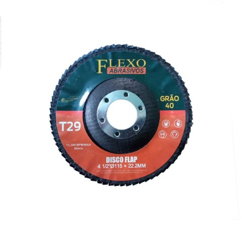 Disco Flap de 4 1/2 115mm Grão 150 T29 10/un