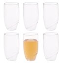 Ver imagem 1 de Jogo 6 Copos Acrílico 180ml Transparente Multiuso Sucos e Drinks