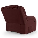 Ver imagem 5 de Poltrona do Papai Reclinável Melim Elétrica Led Massagem Veludo Vinho Fh1