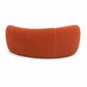 Ver imagem 6 de Sofá Zah 210 cm 3 Lugares Luxo Orgânico Curvo Bouclé Premium:Veludo Terra Cota