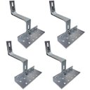 Ver imagem 3 de Estrutura Suporte Fixador Linha C Placa Painel Solar Inox para Telha Cerâmica e Cimento | Perfil Mas