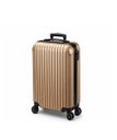 Ver imagem 1 de Mala Viagem Rigida Abs Bordo Pequena Giro 360 Mao Padrao Dourado