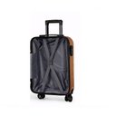 Ver imagem 3 de Mala Viagem Rigida Abs Bordo Pequena Giro 360 Mao Padrao Dourado