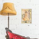 Ver imagem 2 de Quadro Vintage Moda Vestido Atelier 24x18cm - com Vidro:moldura Preta