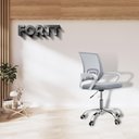 Ver imagem 4 de Cadeira de Escritório Secretária Base Cromada com Rodinha Fortt Lisboa