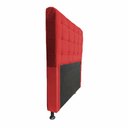 Ver imagem 3 de Cabeceira Dama 1,40 Cm Cama Box Casal Suede Vermelho