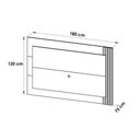 Ver imagem 5 de Estante P/ Sala até 65 Pol Pl3001/ra2002 Ripado C/ 1 Porta 180x120cm Natural/off White - Tecno