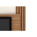 Ver imagem 3 de Estante P/ Sala até 65 Pol Pl3001/ra2002 Ripado C/ 1 Porta 180x120cm Natural/off White - Tecno